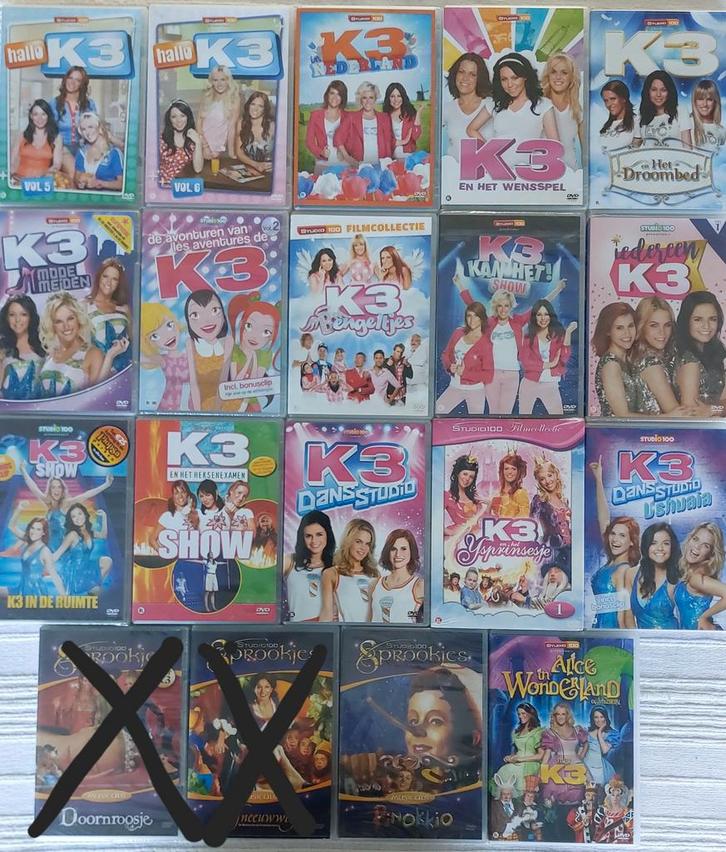 Dvd's K3, Cd's en Dvd's, Dvd's | Kinderen en Jeugd, Ophalen of Verzenden