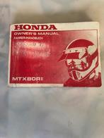 Instructieboekje Honda MTX R ll