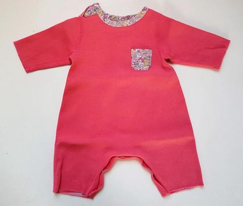 PETIT BATEAU - Combinaison/Pyjama réversible - T.1 mois, Kinderen en Baby's, Babykleding | Maat 56, Gebruikt, Meisje, Nacht- of Onderkleding