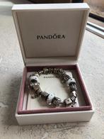 Pandora armband compleet met bedels, Ophalen, Met edelsteen, Wit, Zo goed als nieuw