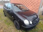 VW polo 1.2i avec contrôle et demande, Auto's, Volkswagen, Voorwielaandrijving, Stof, Zwart, Zwart