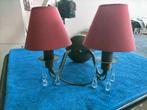 Applique murale double abat jour style vintage., 25 tot 50 cm, Rond, Ophalen of Verzenden, Zo goed als nieuw