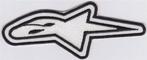 Alpinestars stoffen opstrijk patch embleem #3, Motoren, Accessoires | Stickers, Verzenden