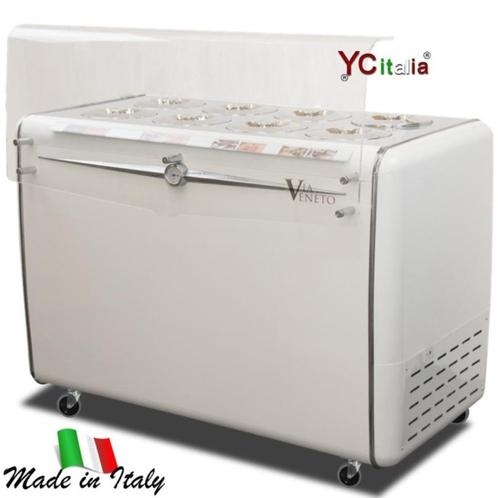 Vitrine à glace avec 8 pots, Elektronische apparatuur, Vriezers en Diepvrieskisten, Nieuw, Vrieskast, Verzenden