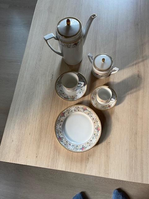 Koffieservies (Eschenbach) 12 delig + 6 kleine kopjes, Maison & Meubles, Cuisine | Vaisselle, Neuf, Service complet, Porcelaine