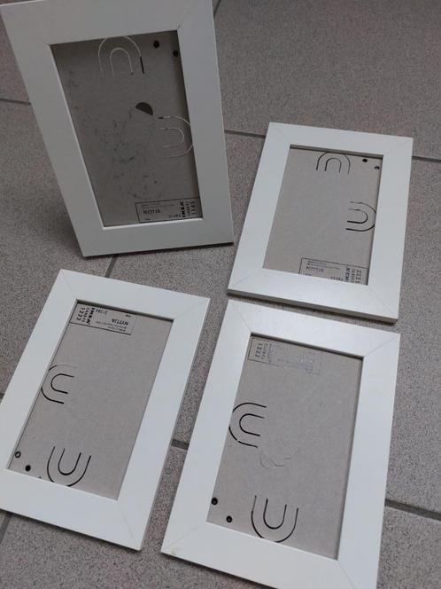 sets van 4 witte houten kadertjes - IKEA, Huis en Inrichting, Woonaccessoires | Wanddecoraties, Nieuw, Ophalen