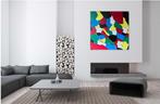 Schilderij: "Colorful modern painting". 90/90/3 cm., Ophalen