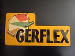 Vintage reclame bord GERFLEX (gerflor) reclamebord 50x25 cm, Verzamelen, Ophalen of Verzenden, Gebruikt, Reclamebord