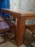 Table en bois massif avec 4 chaise, Maison & Meubles, Enlèvement