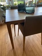 Tafel/ 4 stoelen licht eik ethnicraft, Huis en Inrichting, Ophalen, Gebruikt, Moderne kan ook bij landelijk of klassiek, Eikenhout