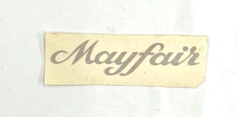 MINI MAYFAIR sticker goud., Auto-onderdelen, Overige Auto-onderdelen, Mini, Oldtimer onderdelen, Rover, Austin, Nieuw, Ophalen