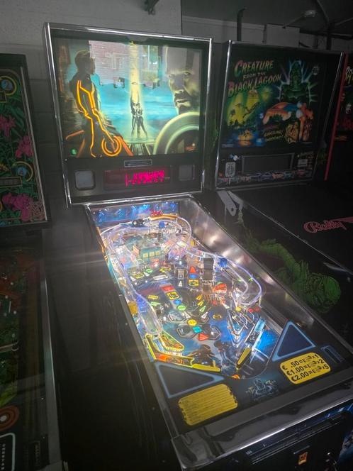 HUO Tron Limited Edition Flipperkast, Verzamelen, Automaten | Flipperkasten, Zo goed als nieuw, Flipperkast, Stern, Ophalen