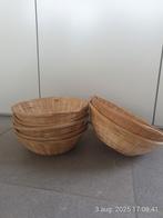 Set van 5 kleine en 2 grote ronde rieten manden, Huis en Inrichting, Woonaccessoires | Schalen en Manden, Ophalen, Mand, Rond