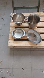 inox ijsemmer enz, Ophalen, Gebruikt