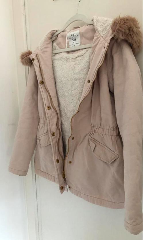 pastelroze parka Lola & Liza 158 164, Kinderen en Baby's, Kinderkleding | Maat 158, Gebruikt, Meisje, Jas, Ophalen of Verzenden