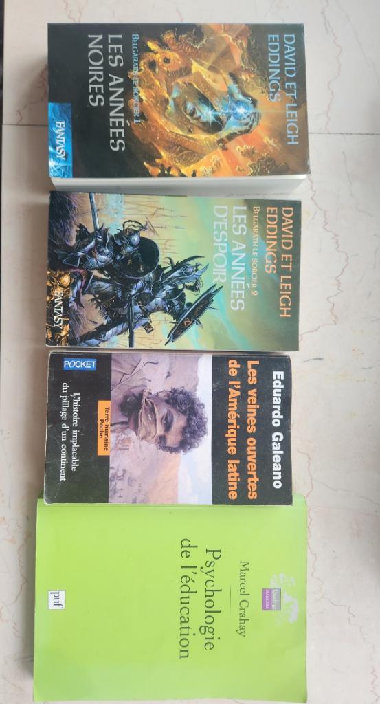 Livres Eddings, Galeano et Crahay, Boeken, Studieboeken en Cursussen, Zo goed als nieuw, Niet van toepassing, Ophalen of Verzenden