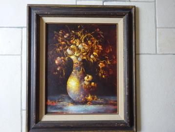 Jacques Chaidron, olie op paneel, 50 x 40 Bouquet d'offrande beschikbaar voor biedingen