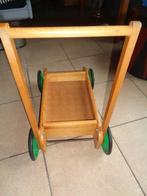 Houten vintage steekwagentje 47 x 30 x 50 cm, Ophalen, Gebruikt, Rij- of Hobbelspeelgoed