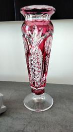 Val St Lambert - Vase en cristal VSL hauteur 32 cm, Antiquités & Art, Antiquités | Verre & Cristal, Enlèvement ou Envoi