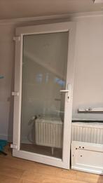 Porte en PVC avec double vitrage, Bricolage & Construction, Fenêtres & Moustiquaires, Porte extérieure, Verre, Enlèvement, 80 à 100 cm
