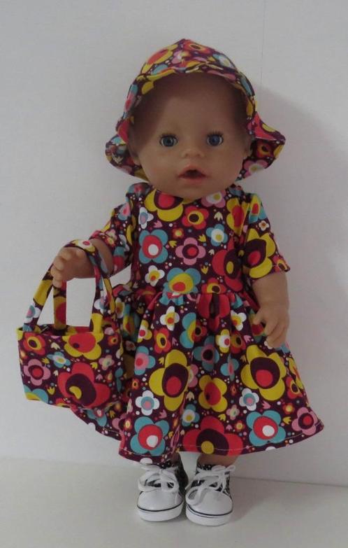 poppenkleertjes babypop born 43cm  (zomerjurk outfitt ), Kinderen en Baby's, Speelgoed | Poppen, Nieuw, Babypop, Verzenden
