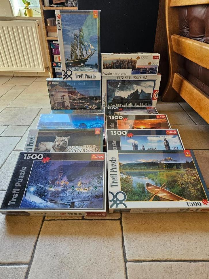 Nieuwe puzzels 1500 stukjes vanaf 6 euro, Hobby en Vrije tijd, Denksport en Puzzels, Nieuw, Legpuzzel, 500 t/m 1500 stukjes, Ophalen of Verzenden