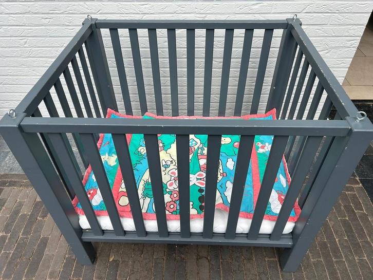 Babypark / Box, Kinderen en Baby's, Babyparken, Zo goed als nieuw, Vierkant, In hoogte verstelbaar, Boxkleed, Ophalen