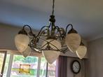 Grote luster met 5 armen, Huis en Inrichting, Lampen | Kroonluchters, Ophalen, Zo goed als nieuw, Glas