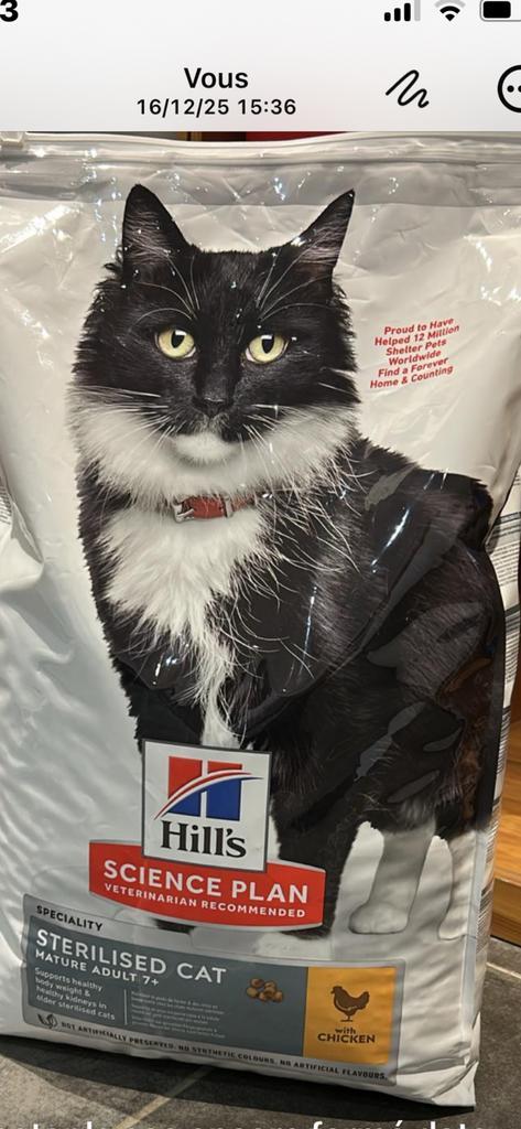 Hill's croquette pour chats 7+ Stériliser, Dieren en Toebehoren, Kattenvoerbakken en Drinkbakken, Ophalen