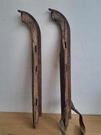 Patins à glace.Bois Antique En Bois Heerenveen
 VINTAGE, Enlèvement ou Envoi