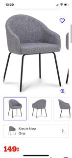 6 gloednieuwe grijze stoelen, Ophalen, Nieuw, Metaal, Tijdloos