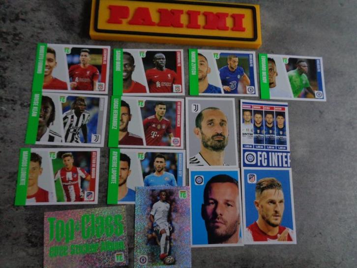 PANINI Voetbal STICKERS  TOP CLASS 2022 14X  verschillende, Hobby en Vrije tijd, Stickers en Plaatjes, Nieuw, Verzenden