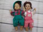 koppeltje antieke mooie lappen poppen boeren kindjes, Verzamelen, Poppen, Ophalen of Verzenden, Zo goed als nieuw, Pop