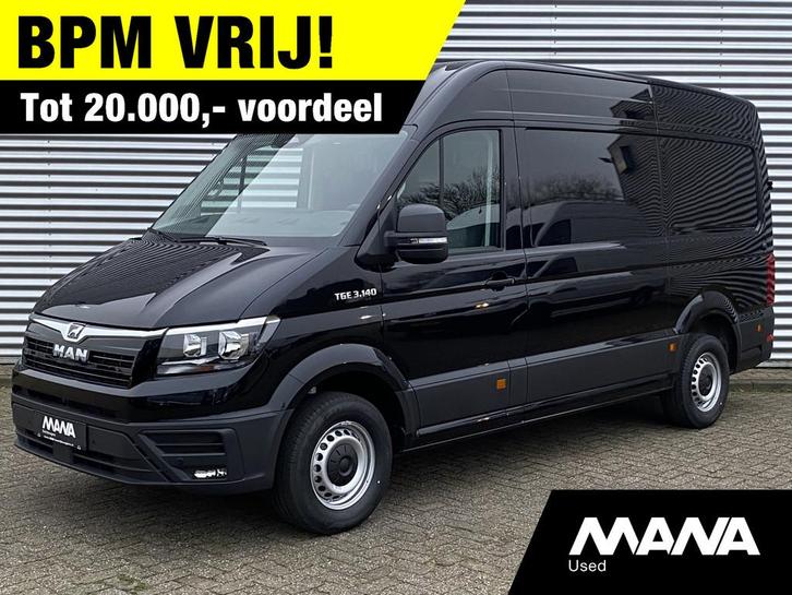 MAN TGE 3.140 L3H3 Automaat 140PK Zwart NIEUW MODEL Cruise c, Auto's, Bestelwagens en Lichte vracht, Bedrijf, Te koop, ABS, Achteruitrijcamera