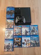 Ps4 // 1 controler// 9 games // + draadloos oplaad station, Ophalen, Met 1 controller, Original, 500 GB