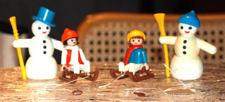 Playmobil 3393 Kinderen met sneeuwpop (vintage 1984) + extra, Kinderen en Baby's, Speelgoed | Playmobil, Gebruikt, Complete set