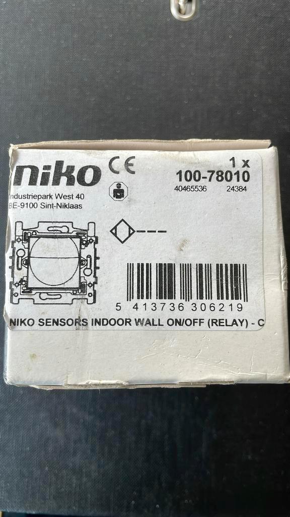 Niko 100-78010 bewegingsensor, Doe-het-zelf en Bouw, Elektriciteit en Kabels, Nieuw, Overige typen, Ophalen of Verzenden