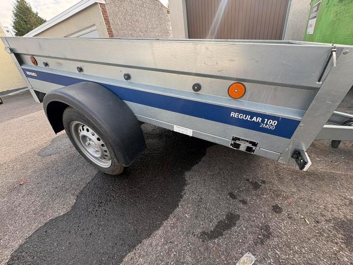 Aanhangwagen / remorque norauto gegalvaniseerd staal, Auto diversen, Aanhangers en Bagagewagens, Zo goed als nieuw, Ophalen