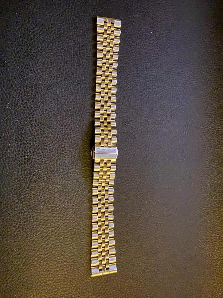 Horloge band RVS met massieve schakels 19 mm !!, Handtassen en Accessoires, Overige Accessoires, Gebruikt, Ophalen of Verzenden