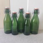 Vintage Bülach glazen drinkfles, Zwitserse glazen fles, Ophalen of Verzenden