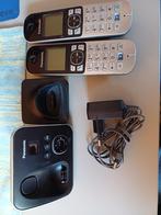Appareil téléphonique Panasonic 2 postes sans fil, Ophalen of Verzenden, Zo goed als nieuw, 2 handsets
