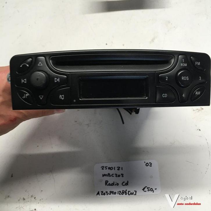 Mercedes C203 2003 2500121  Radio Cd Speler Becker A 203 820, Auto diversen, Autoradio's, Ophalen of Verzenden