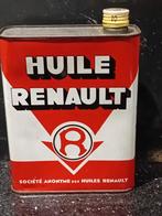 Vintage olieblik HUILE RENAULT, Verzamelen, Ophalen of Verzenden, Zo goed als nieuw