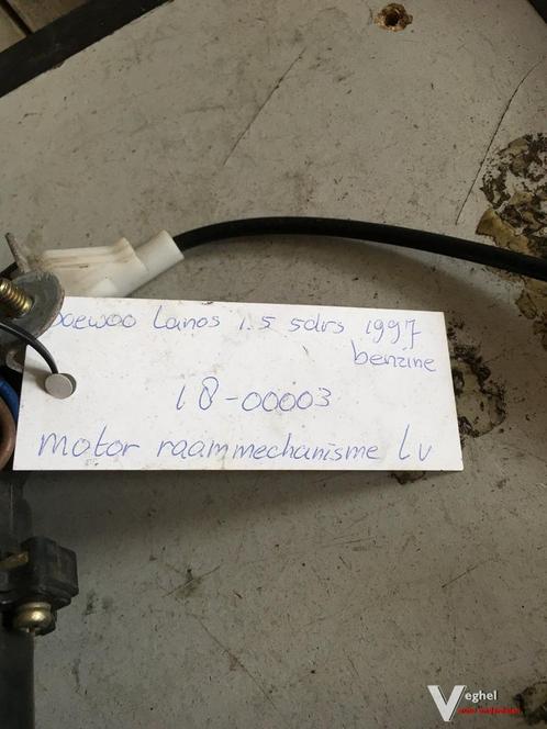 Daewoo Lanos 5 drs 1997/ 1999  Elektr Raammechanisme Linksvo, Auto-onderdelen, Ruiten en Toebehoren, Gebruikt, Ophalen of Verzenden