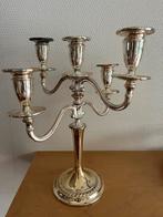 Antieke verzilverde kandelaar, Ophalen of Verzenden