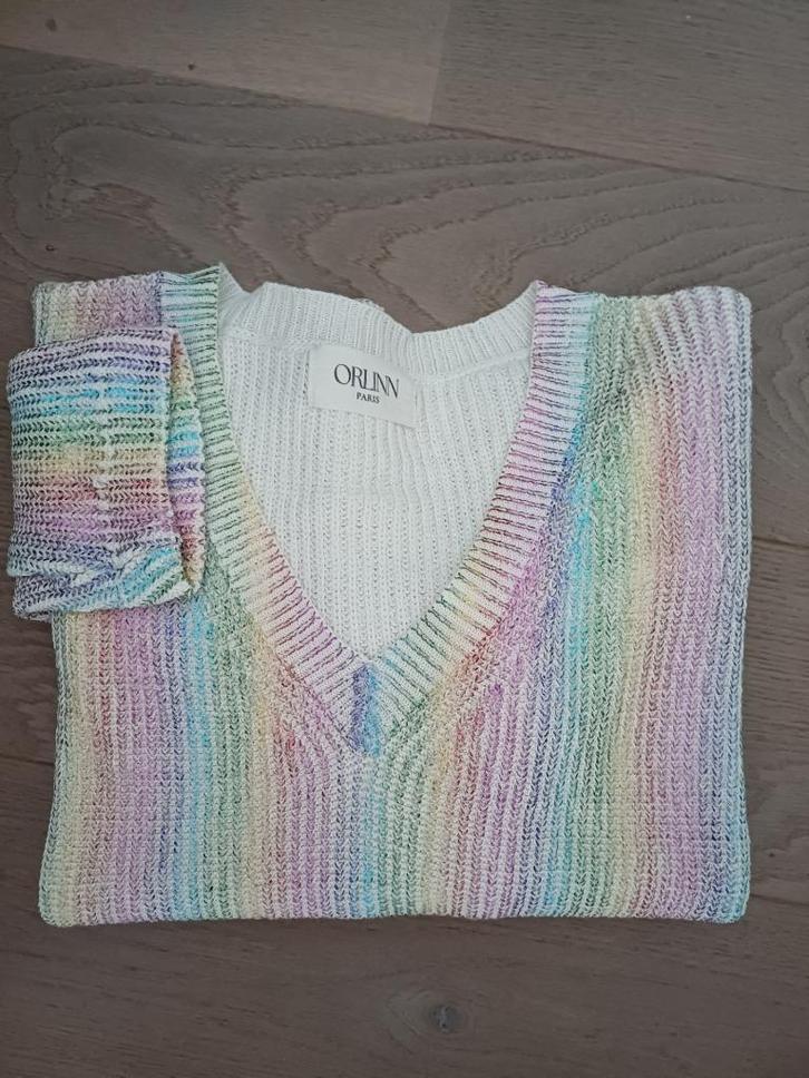 Shiny pullover "ORLINN Paris", Kleding | Dames, Truien en Vesten, Nieuw, Maat 42/44 (L), Roze, Verzenden