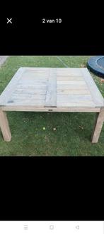 Tuintafel +8 stoelen, Tuin en Terras, Ophalen, Zo goed als nieuw, Hout