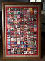 Poster van album&single hoezen van The Beatles, Verzamelen, Ophalen, Rechthoekig Staand, Met lijst, Zo goed als nieuw
