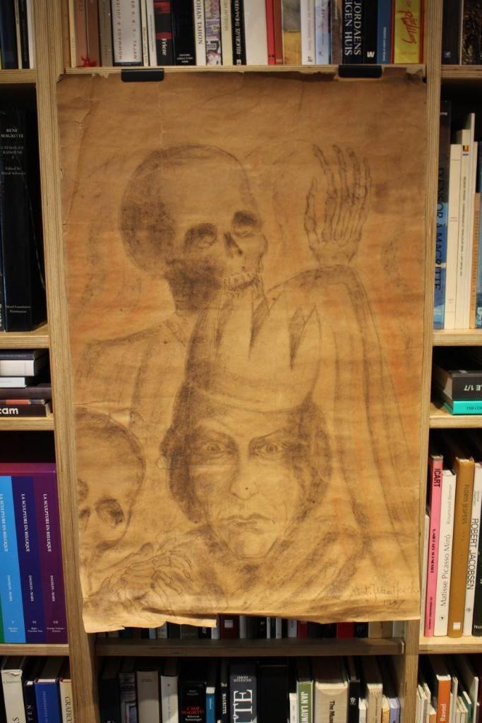 Antoon Jules Van Hoecke (1899-1991) Grote tekening - 1937, Antiek en Kunst, Kunst | Tekeningen en Fotografie, Ophalen