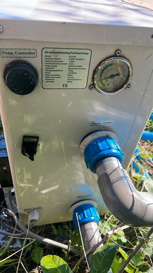 Warmtepomp 9,5 kw zwembad tot 50.000ltr, Tuin en Terras, Zwembad-toebehoren, Gebruikt, Ophalen